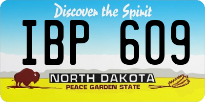 ND license plate IBP609