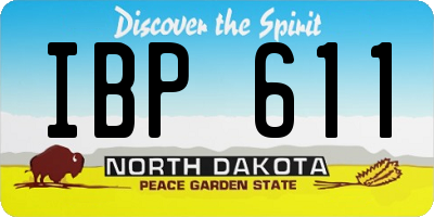 ND license plate IBP611