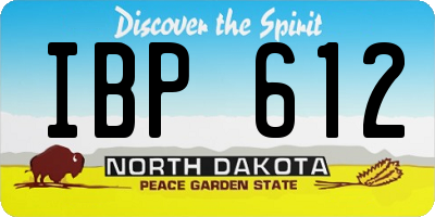 ND license plate IBP612