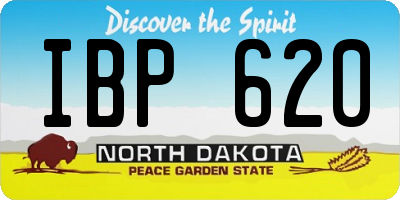 ND license plate IBP620