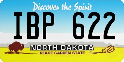 ND license plate IBP622
