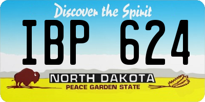 ND license plate IBP624