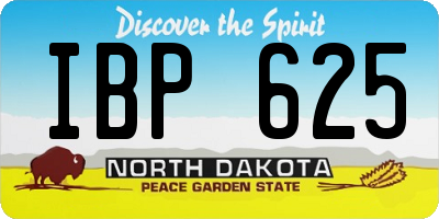 ND license plate IBP625