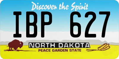 ND license plate IBP627