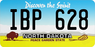 ND license plate IBP628
