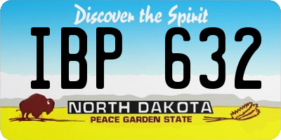 ND license plate IBP632