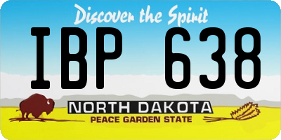 ND license plate IBP638