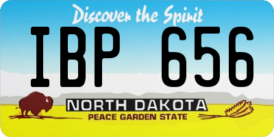 ND license plate IBP656