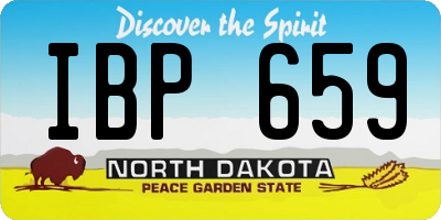 ND license plate IBP659