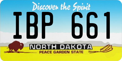 ND license plate IBP661