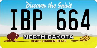 ND license plate IBP664