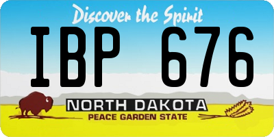ND license plate IBP676