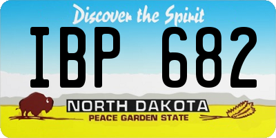 ND license plate IBP682