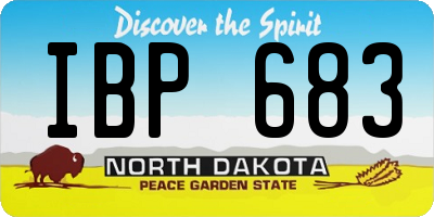ND license plate IBP683