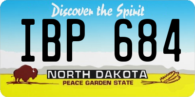 ND license plate IBP684