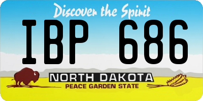 ND license plate IBP686