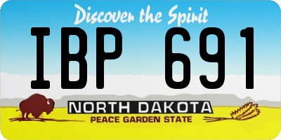ND license plate IBP691