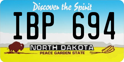 ND license plate IBP694