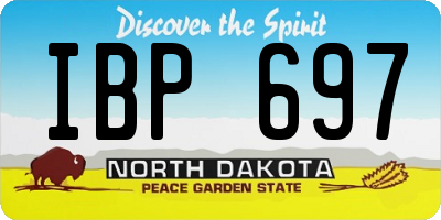 ND license plate IBP697