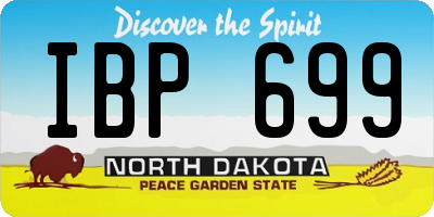 ND license plate IBP699