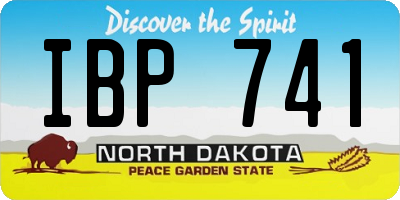 ND license plate IBP741