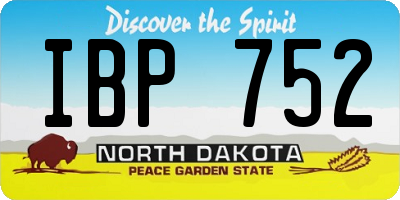 ND license plate IBP752
