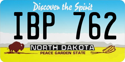 ND license plate IBP762