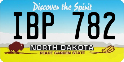 ND license plate IBP782