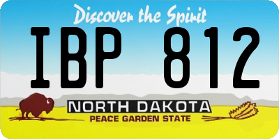 ND license plate IBP812