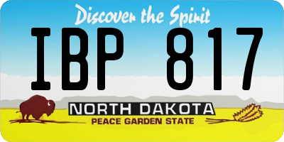 ND license plate IBP817