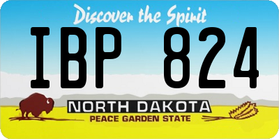 ND license plate IBP824