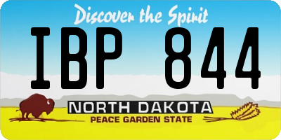 ND license plate IBP844