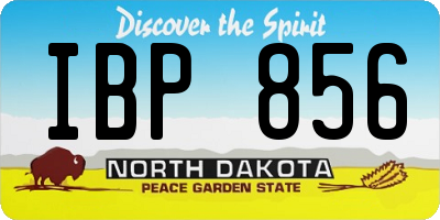 ND license plate IBP856