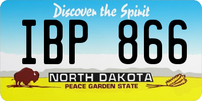 ND license plate IBP866