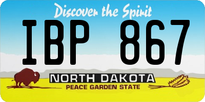 ND license plate IBP867