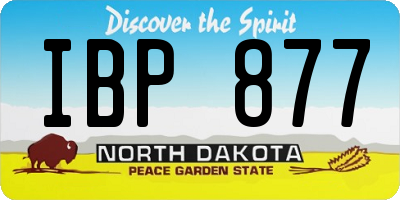 ND license plate IBP877