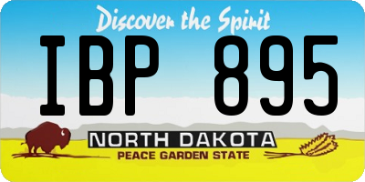 ND license plate IBP895