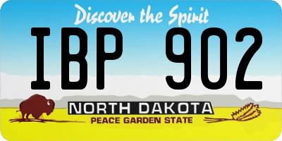 ND license plate IBP902