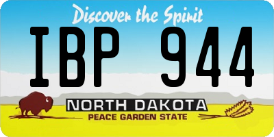 ND license plate IBP944