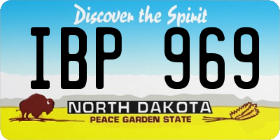 ND license plate IBP969
