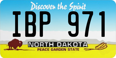 ND license plate IBP971