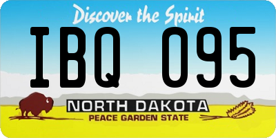 ND license plate IBQ095