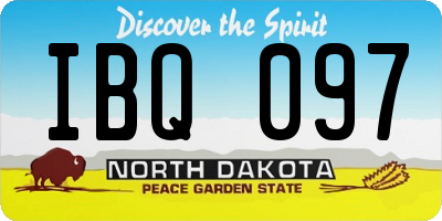 ND license plate IBQ097