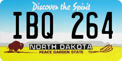 ND license plate IBQ264