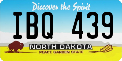 ND license plate IBQ439