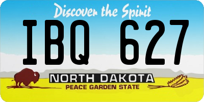 ND license plate IBQ627