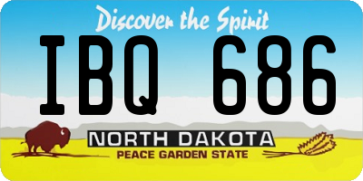 ND license plate IBQ686