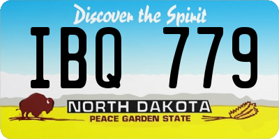 ND license plate IBQ779