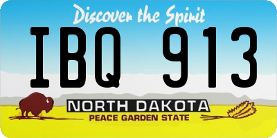 ND license plate IBQ913