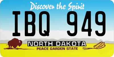 ND license plate IBQ949